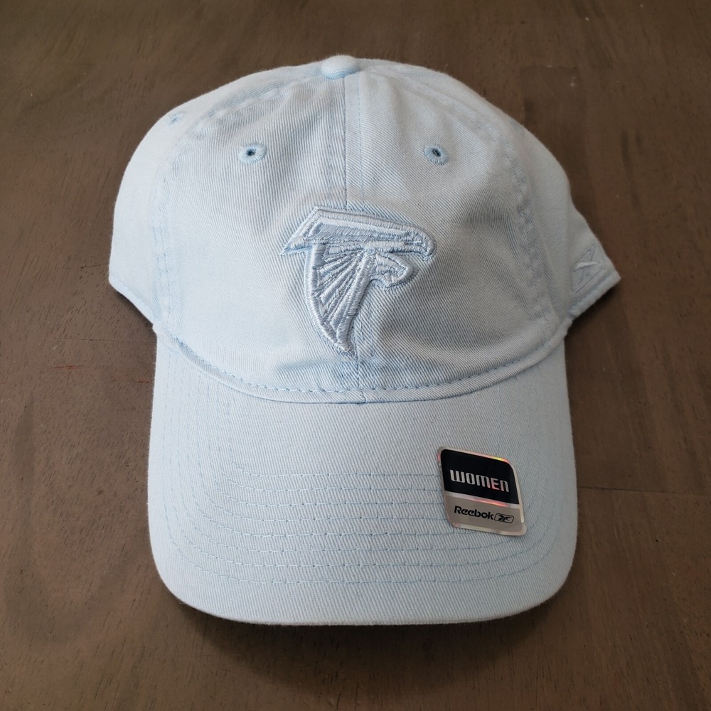 NEW Atlanta Falcons Hat Cap Womens Blue Strap Back NFL Football‎ Reebok Ladies
